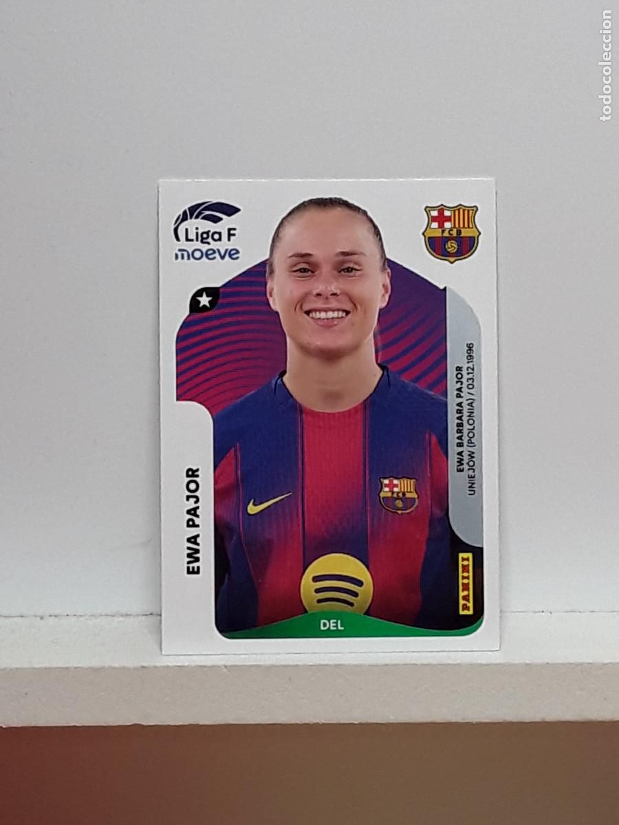 Cromos de F&uacute;tbol: LIGA FEMENINA 2025 2026 F 25 26 ALBUM PANINI LIGA N 101 BARCELONA EWA PAJOR
