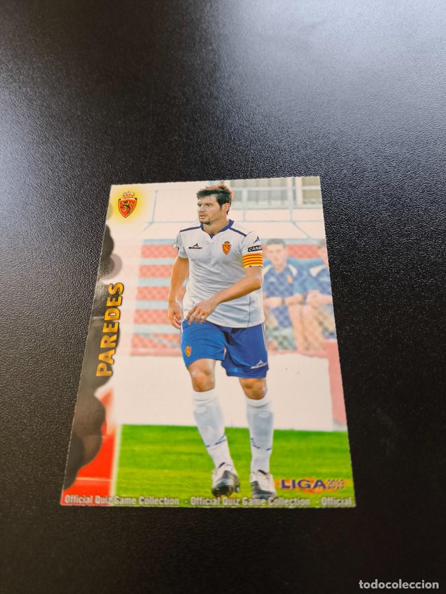 Cromos de F&uacute;tbol: 412 PAREDES ZARAGOZA MUNDICROMO LIGA 2012 2013 12 13 NO PANINI ESTE MEGACRACKS