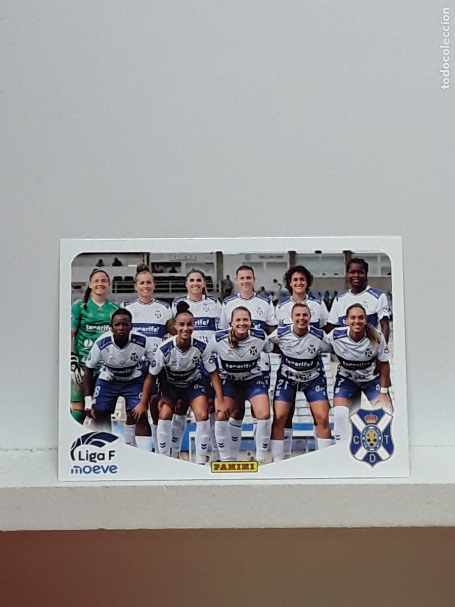 Cromos de F&uacute;tbol: LIGA FEMENINA 2025 2026 F 25 26 ALBUM PANINI LIGA N 103 COSTA TENERIFE ALINEACION EQUIPO