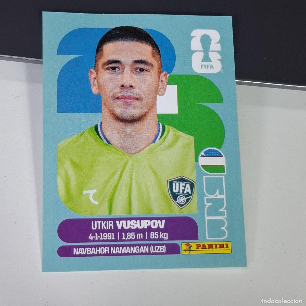 Cromos de F&uacute;tbol: A27 UZB2 UTKIR YUSUPOV 2 UZBEKIST&Aacute;N UZB FIFA WORLD CUP 2026 STICKER PANINI