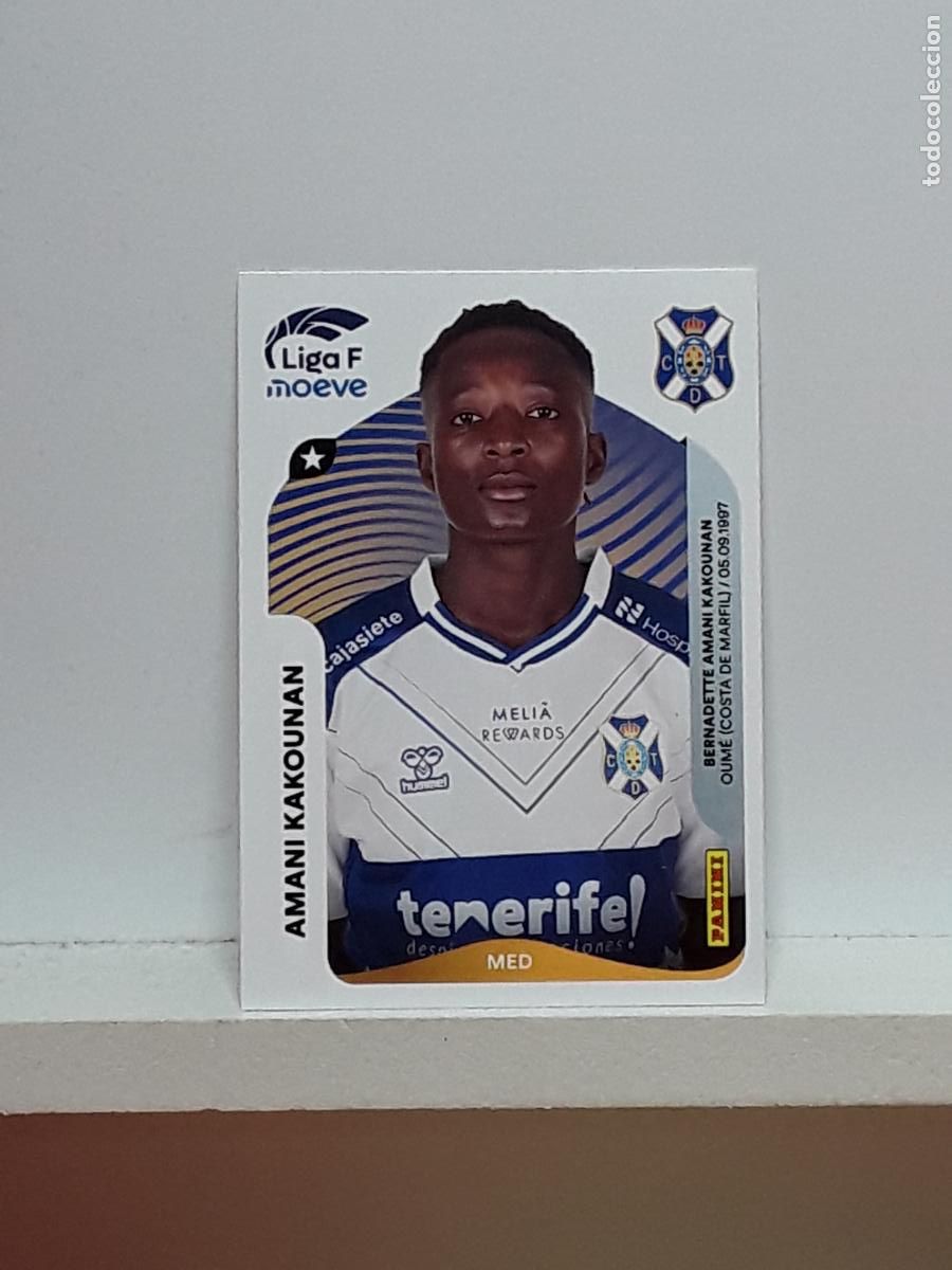 Cromos de F&uacute;tbol: LIGA FEMENINA 2025 2026 F 25 26 ALBUM PANINI LIGA N 115 COSTA TENERIFE AMANI KAKOUNAN