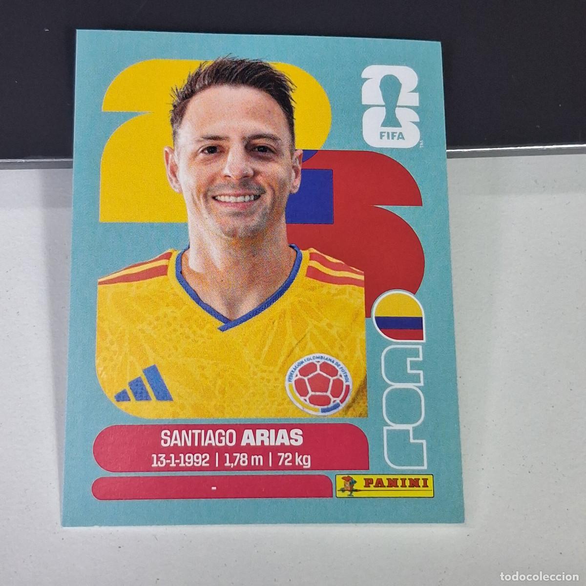Cromos de F&uacute;tbol: A27 COL9 SANTIAGO ARIAS 9 COLOMBIA COL MUNDIAL FIFA WORLD CUP 2026 STICKER PANINI