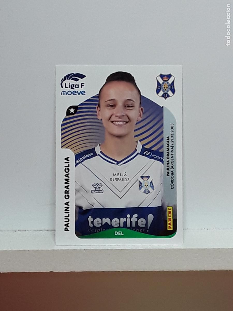 Cromos de F&uacute;tbol: LIGA FEMENINA 2025 2026 F 25 26 ALBUM PANINI LIGA N 121B 121 B COSTA TENERIFE PAULINA GRAMAGLIA