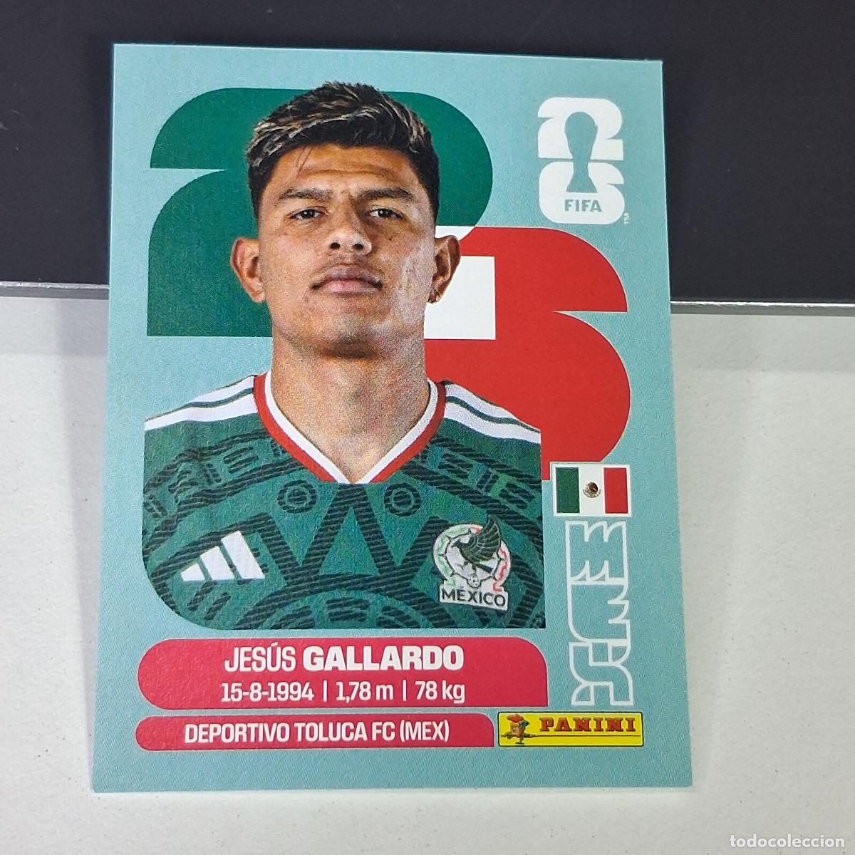 Cromos de F&uacute;tbol: A27 MEX6 JES&Uacute;S GALLARDO 6 MEX M&Eacute;XICO MUNDIAL FIFA WORLD CUP 2026 STICKER PANINI