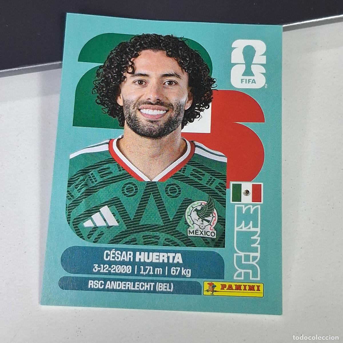 Cromos de F&uacute;tbol: A27 MEX20 C&Eacute;SAR HUERTA 20 MEX M&Eacute;XICO MUNDIAL FIFA WORLD CUP 2026 STICKER PANINI