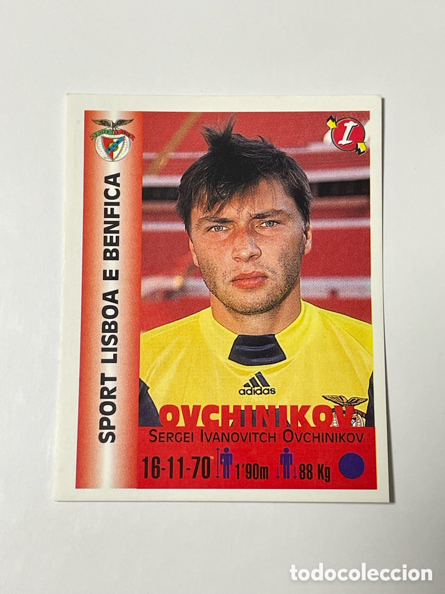 Cromos de F&uacute;tbol: Sergei Ovchinikov Benfica Panini Equipos de Europa 1999 #96