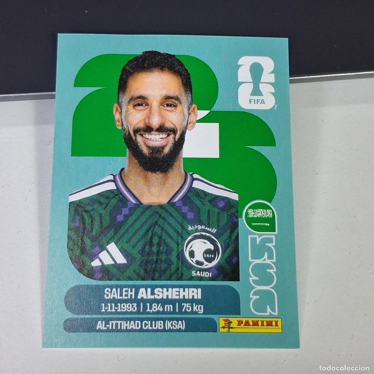 Cartes &agrave; collectionner de Football: A27 KSA19 SALEH ALSHEHRI 19 ARABIA SAUD&Iacute; KSA MUNDIAL FIFA WORLD CUP 2026 STICKER PANINI
