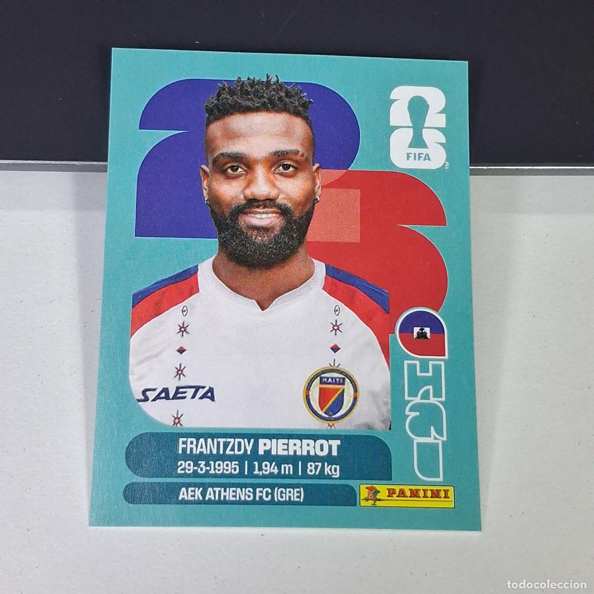 Cartes &agrave; collectionner de Football: A27 HAI20 FRANTZDY PIERROT 20 HAIT&Iacute; HAI MUNDIAL FIFA WORLD CUP 2026 STICKER PANINI