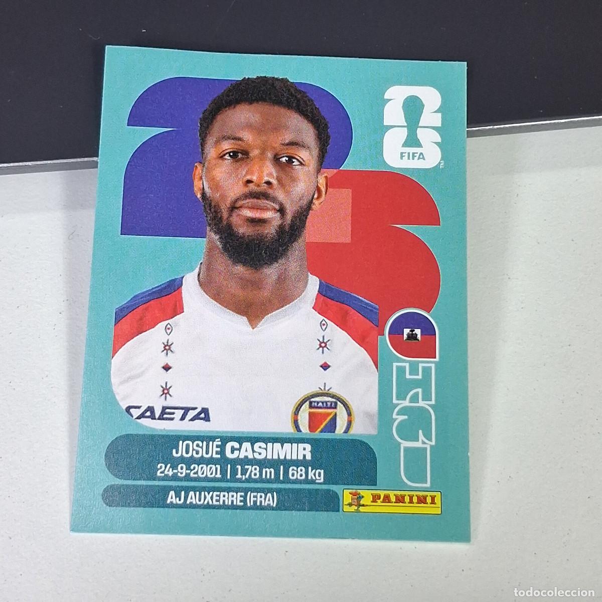 Football Stickers: A27 HAI16 JOSUE CASIMIR 16 HAIT&Iacute; HAI MUNDIAL FIFA WORLD CUP 2026 STICKER PANINI