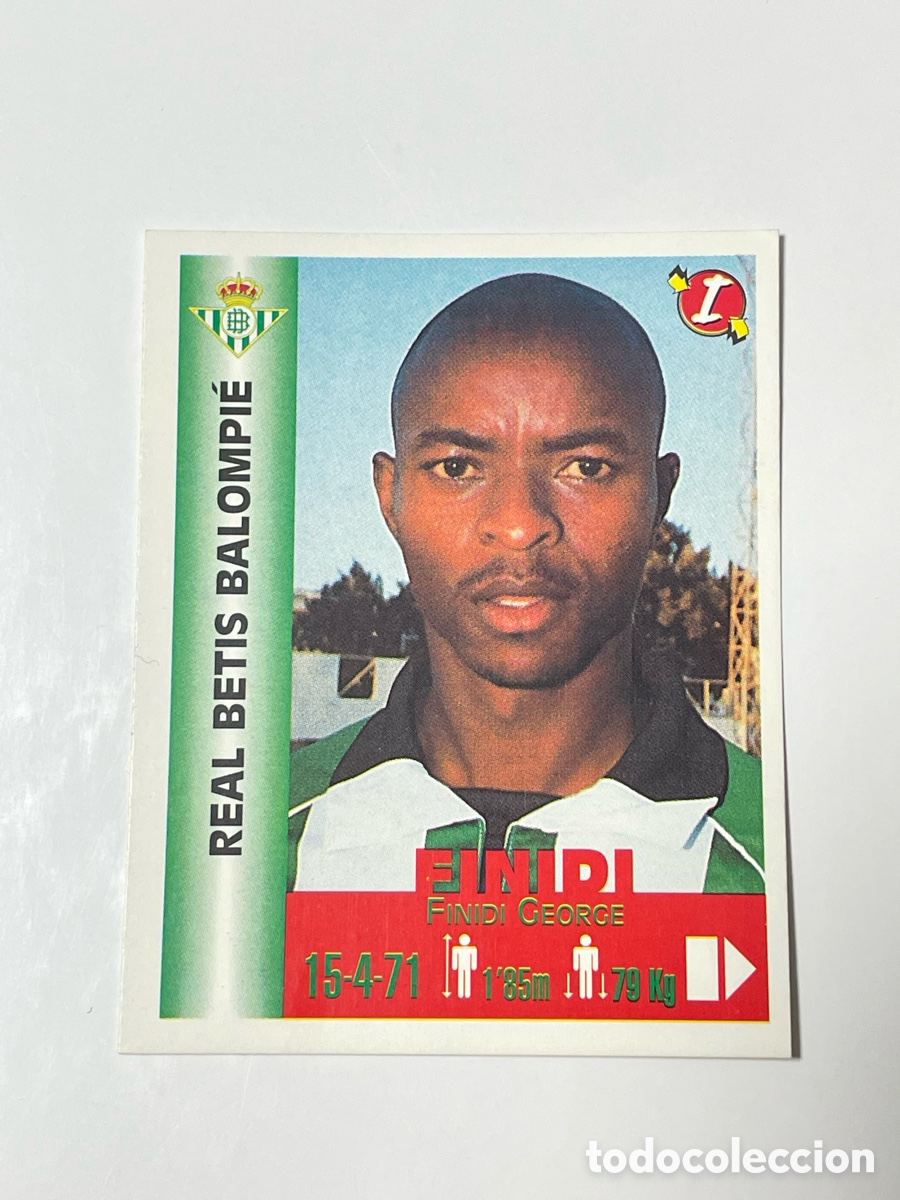 Cromos de F&uacute;tbol: George Finidi Betis Panini Equipos de Europa 1999 #107
