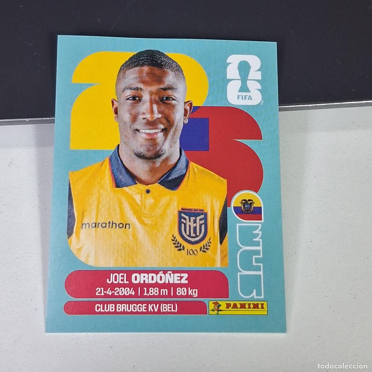 Cromos de F&uacute;tbol: A27 ECU8 JOEL ORD&Oacute;&Ntilde;EZ 8 ECUADOR ECU MUNDIAL FIFA WORLD CUP 2026 STICKER PANINI