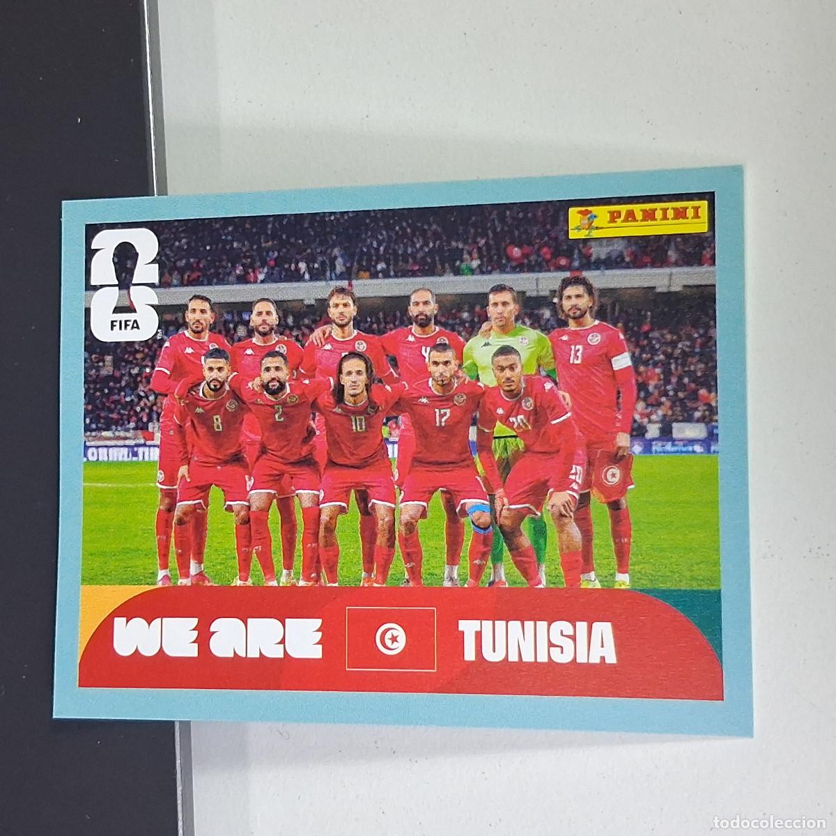Cromos de F&uacute;tbol: A27 TUN13 TEAM PHOTO EQUIPO 13 T&Uacute;NEZ TUNISIA TUN MUNDIAL FIFA WORLD CUP 2026 STICKER PANINI