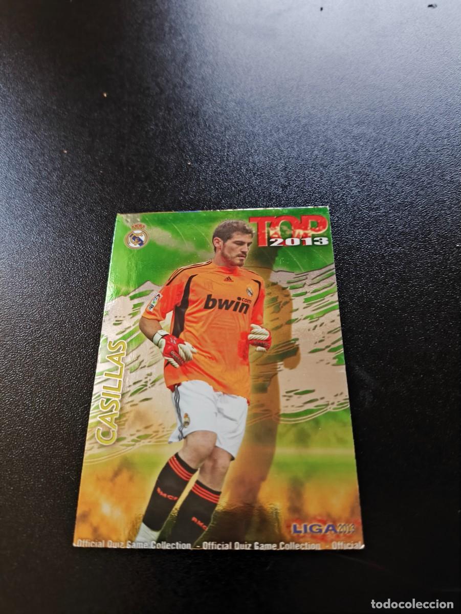 Cromos de F&uacute;tbol: 541 CASILLAS FONDO VERDE REAL MADRID TOP MUNDICROMO LIGA 2012 2013 12 13 NO PANINI ESTE MEGACRACKS