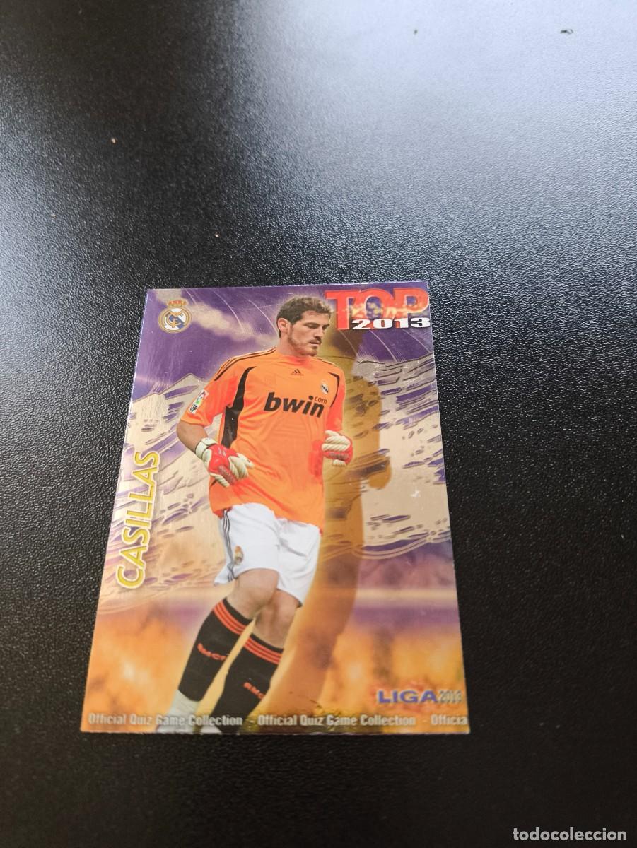 Cromos de F&uacute;tbol: 541 CASILLAS FONDO MORADO REAL MADRID TOP MUNDICROMO LIGA 2012 2013 12 13 NO PANINI ESTE MEGACRACKS