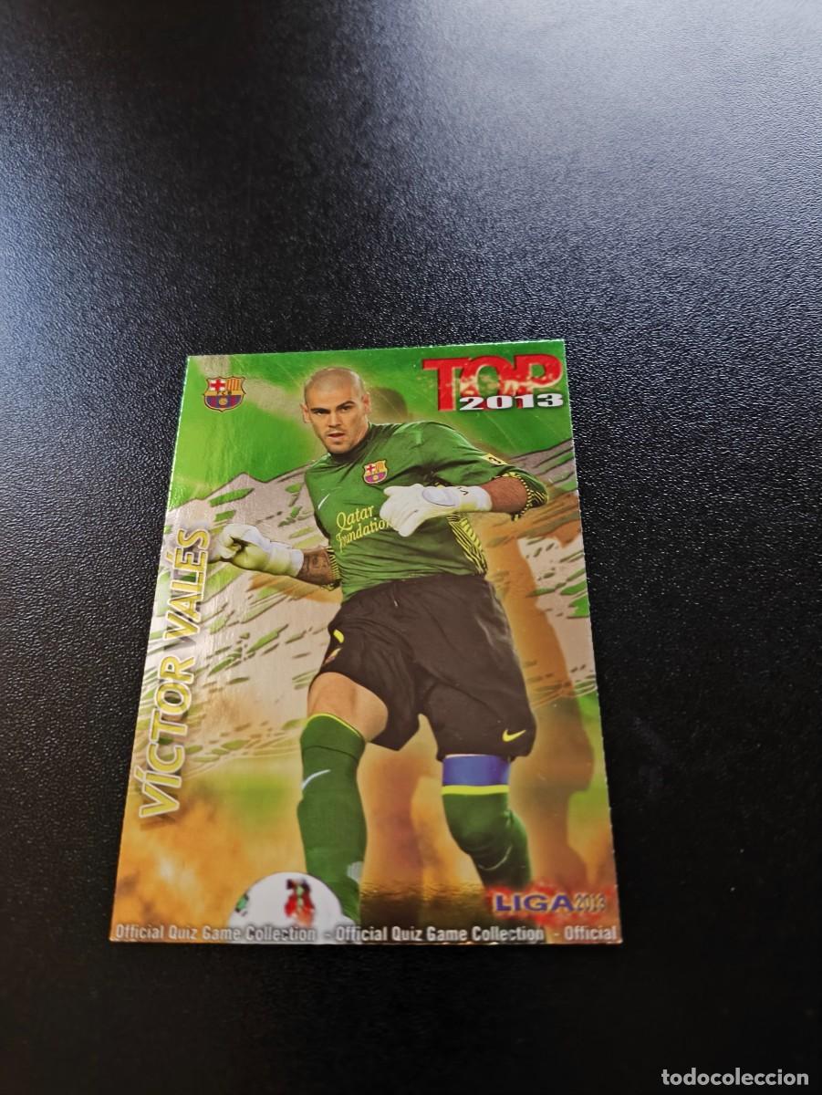 Cromos de F&uacute;tbol: 542 VICTOR VALDES BARCELONA FONDO VERDE MUNDICROMO LIGA 2012 2013 12 13 NO PANINI ESTE MEGACRACKS