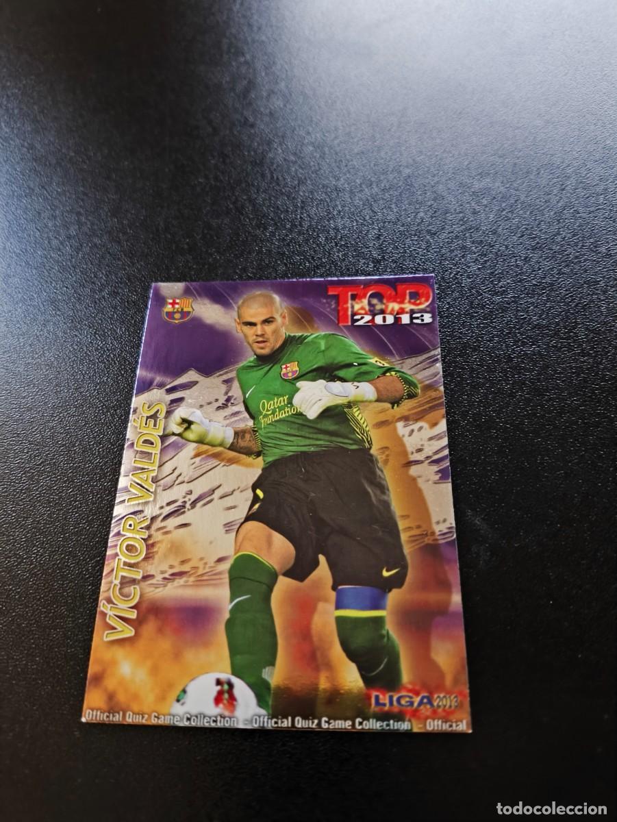 Cromos de F&uacute;tbol: 542 VICTOR VALDES BARCELONA FONDO MORADO MUNDICROMO LIGA 2012 2013 12 13 NO PANINI ESTE MEGACRACKS