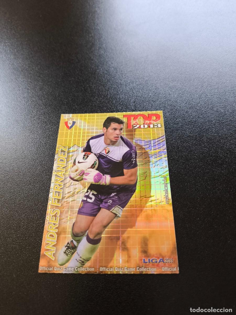 Cartes &agrave; collectionner de Football: 545 ANDRES FERNANDEZ OSASUNA FONDO DORADO CUADROS TOP MUNDICROMO LIGA 2012 2013 12 13 NO PANINI ESTE