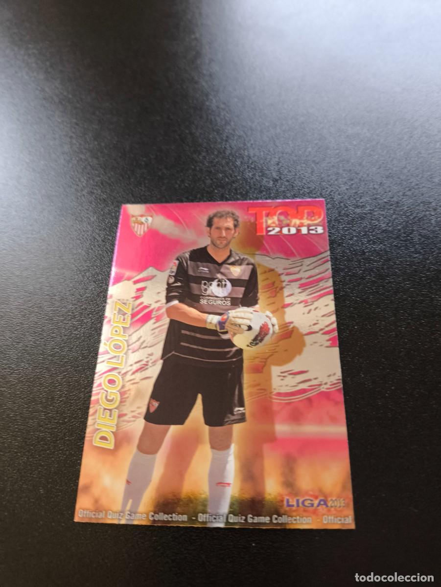 Cartes &agrave; collectionner de Football: 546 DIEGO LOPEZ SEVILLA FONDO FUCSIA ROSA TOP MUNDICROMO LIGA 2012 2013 12 13 NO PANINI ESTE