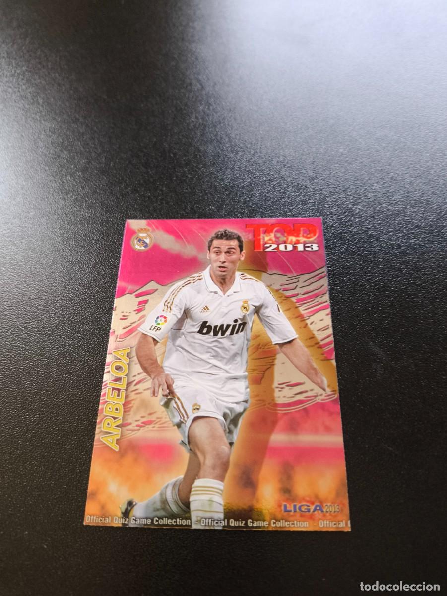 Cromos de F&uacute;tbol: 550 ARBELOA REAL MADRID FONDO FUCSIA ROSA TOP MUNDICROMO LIGA 2012 2013 12 13 NO PANINI ESTE