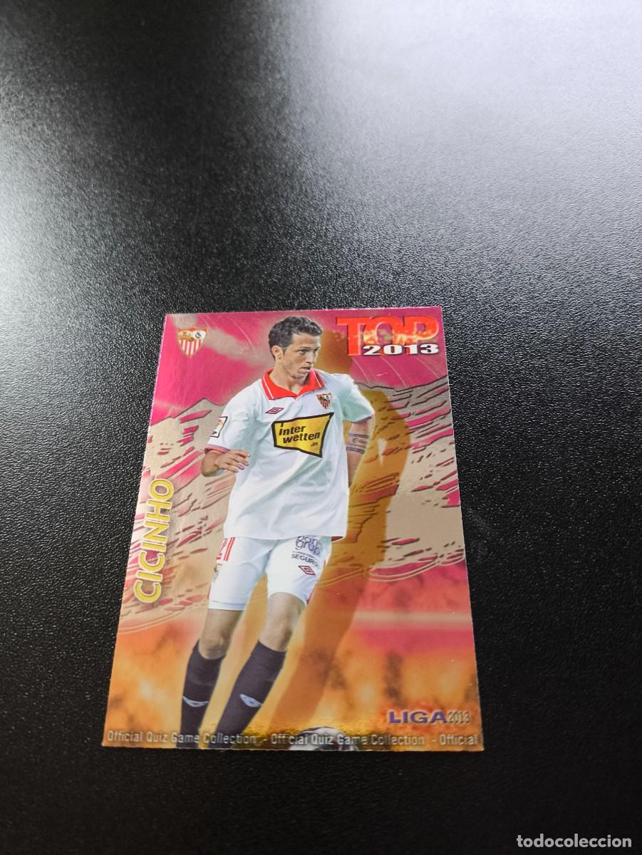 Cromos de F&uacute;tbol: 556 CICINHO SEVILLA FONDO FUCSIA ROSA TOP MUNDICROMO LIGA 2012 2013 12 13 NO PANINI ESTE