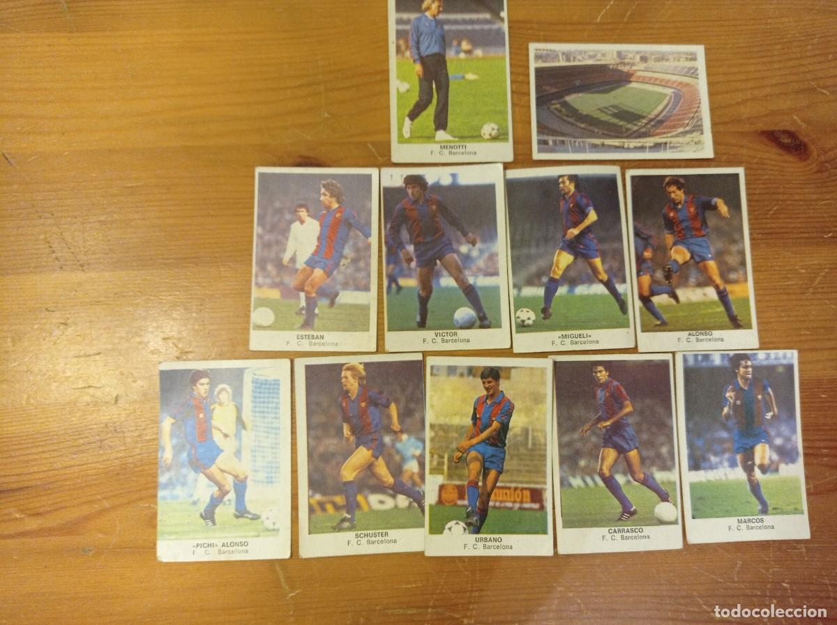 Cromos de F&uacute;tbol: 11 cromos Barcelona Cromos Cano f&uacute;tbol 1983 1984 83 84. Nunca pegados.