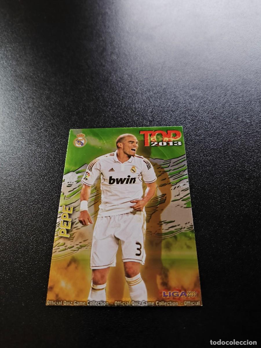 Cromos de F&uacute;tbol: 559 PEPE REAL MADRID FONDO VERDE TOP MUNDICROMO LIGA 2012 2013 12 13 NO PANINI ESTE
