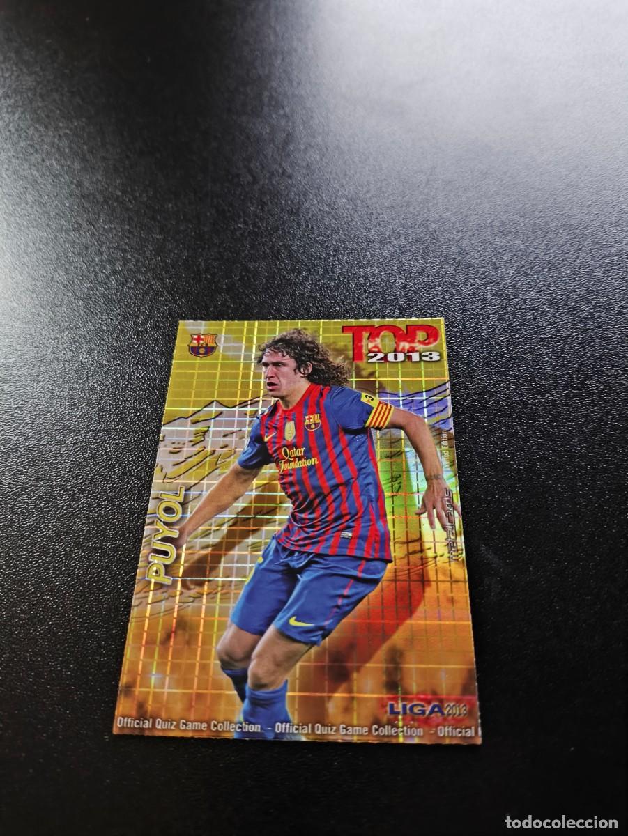 Cromos de F&uacute;tbol: 560 PUYOL BARCELONA FONDO DORADO CUADROS TOP MUNDICROMO LIGA 2012 2013 12 13 NO PANINI ESTE