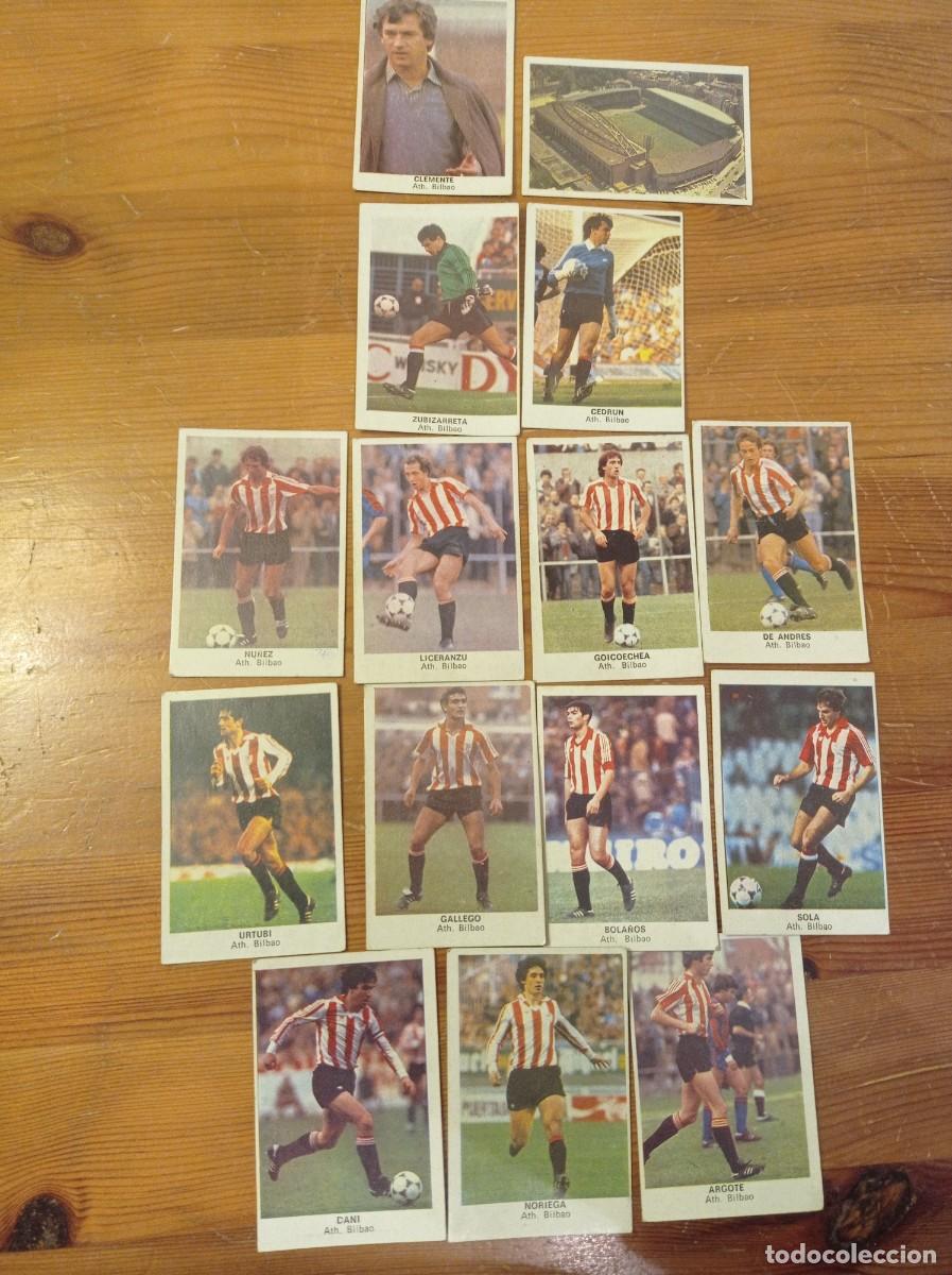 Cromos de F&uacute;tbol: 15 cromos Athletic de Bilbao Cromos Cano f&uacute;tbol 1983 1984 83 84. Nunca pegados.