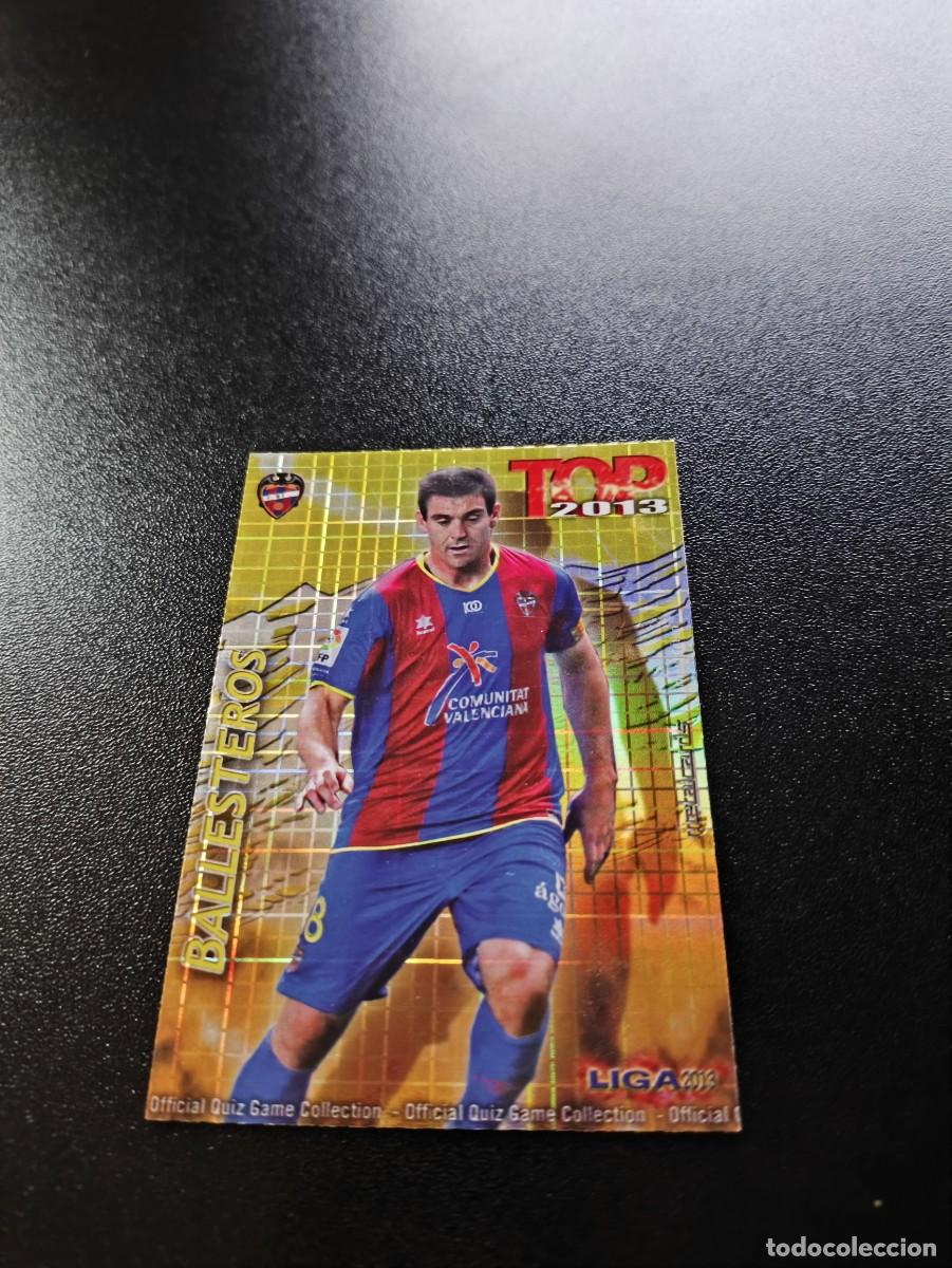 Cromos de F&uacute;tbol: 562 BALLESTEROS LEVANTE FONDO DORADO CUADROS TOP MUNDICROMO LIGA 2012 2013 12 13 NO PANINI ESTE