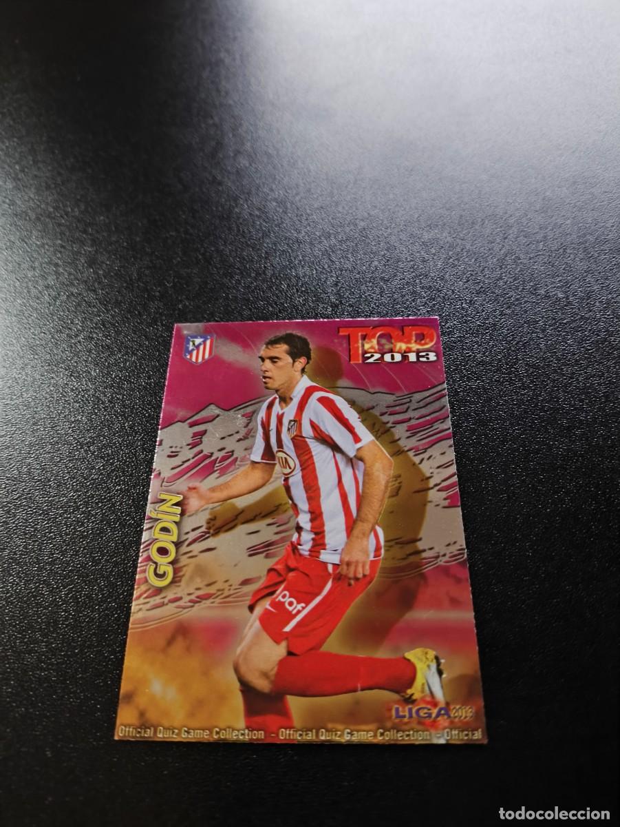 Cromos de F&uacute;tbol: 564 GODIN ATLETICO MADRID FONDO FUCSIA ROSA TOP MUNDICROMO LIGA 2012 2013 12 13 NO PANINI ESTE