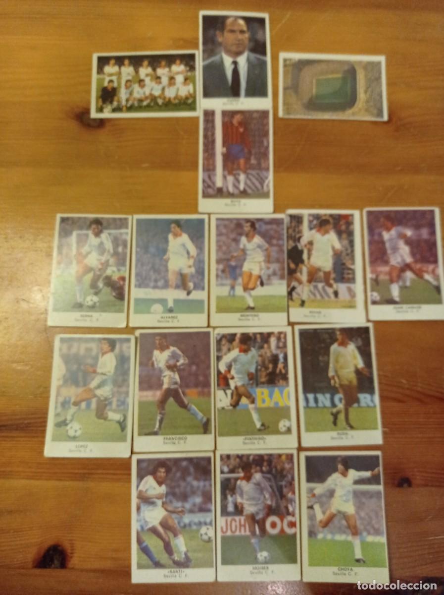 Cromos de F&uacute;tbol: 16 cromos Sevilla Cromos Cano f&uacute;tbol 1983 1984 83 84. Nunca pegados.