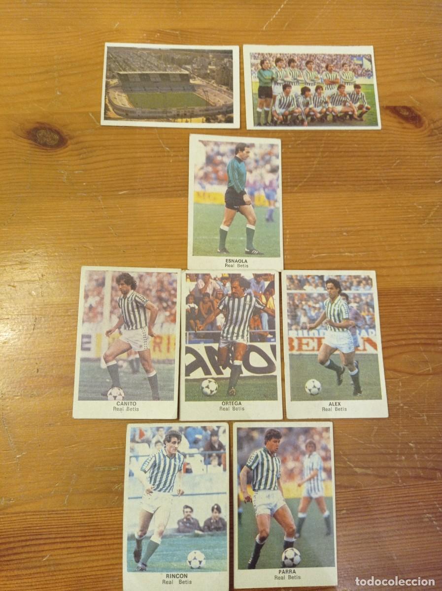 Cromos de F&uacute;tbol: 8 cromos Betis Cromos Cano f&uacute;tbol 1983 1984 83 84. Nunca pegados.