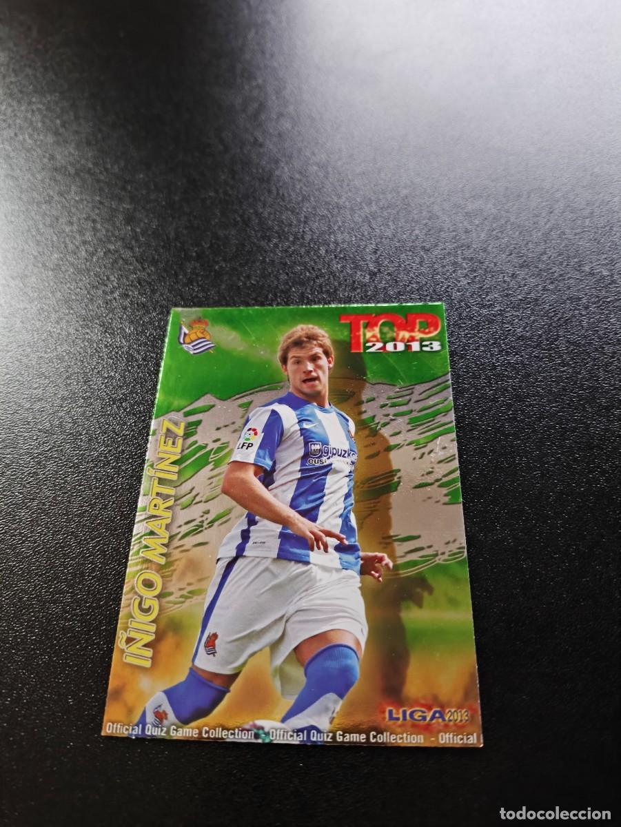 Cromos de F&uacute;tbol: 565 I&Ntilde;IGO MARTINEZ REAL SOCIEDAD FONDO VERDE TOP MUNDICROMO LIGA 2012 2013 12 13 NO PANINI ESTE
