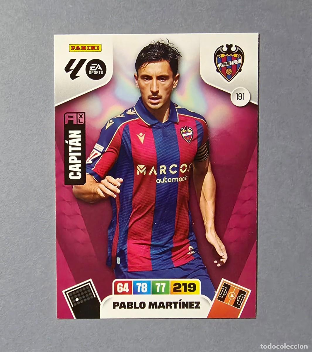 Cromos de F&uacute;tbol: 191 PABLO MART&Iacute;NEZ - LEVANTE - ADRENALYN XL 2025-26 - 25/26 (NUEVO)