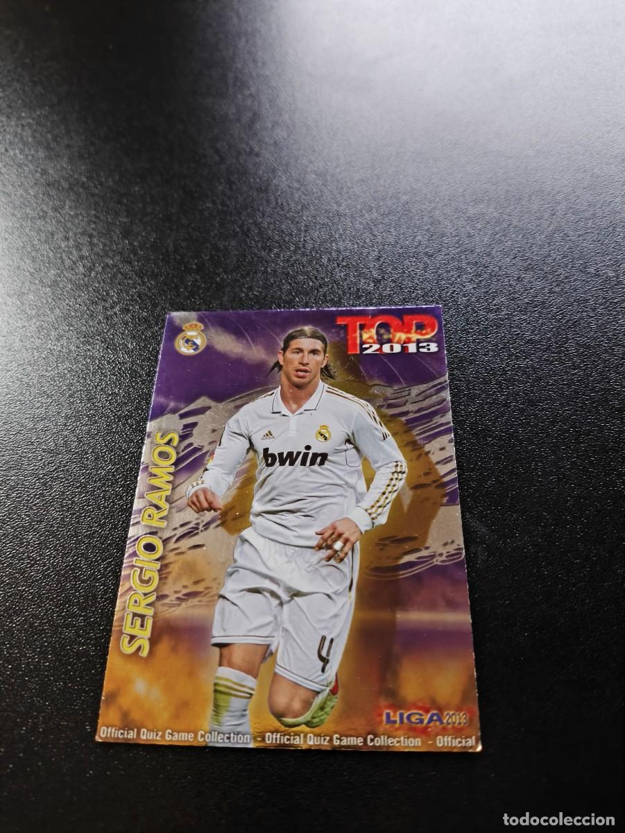 Cromos de F&uacute;tbol: 568 SERGIO RAMOS REAL MADRID FONDO MORADO TOP MUNDICROMO LIGA 2012 2013 12 13 NO PANINI ESTE
