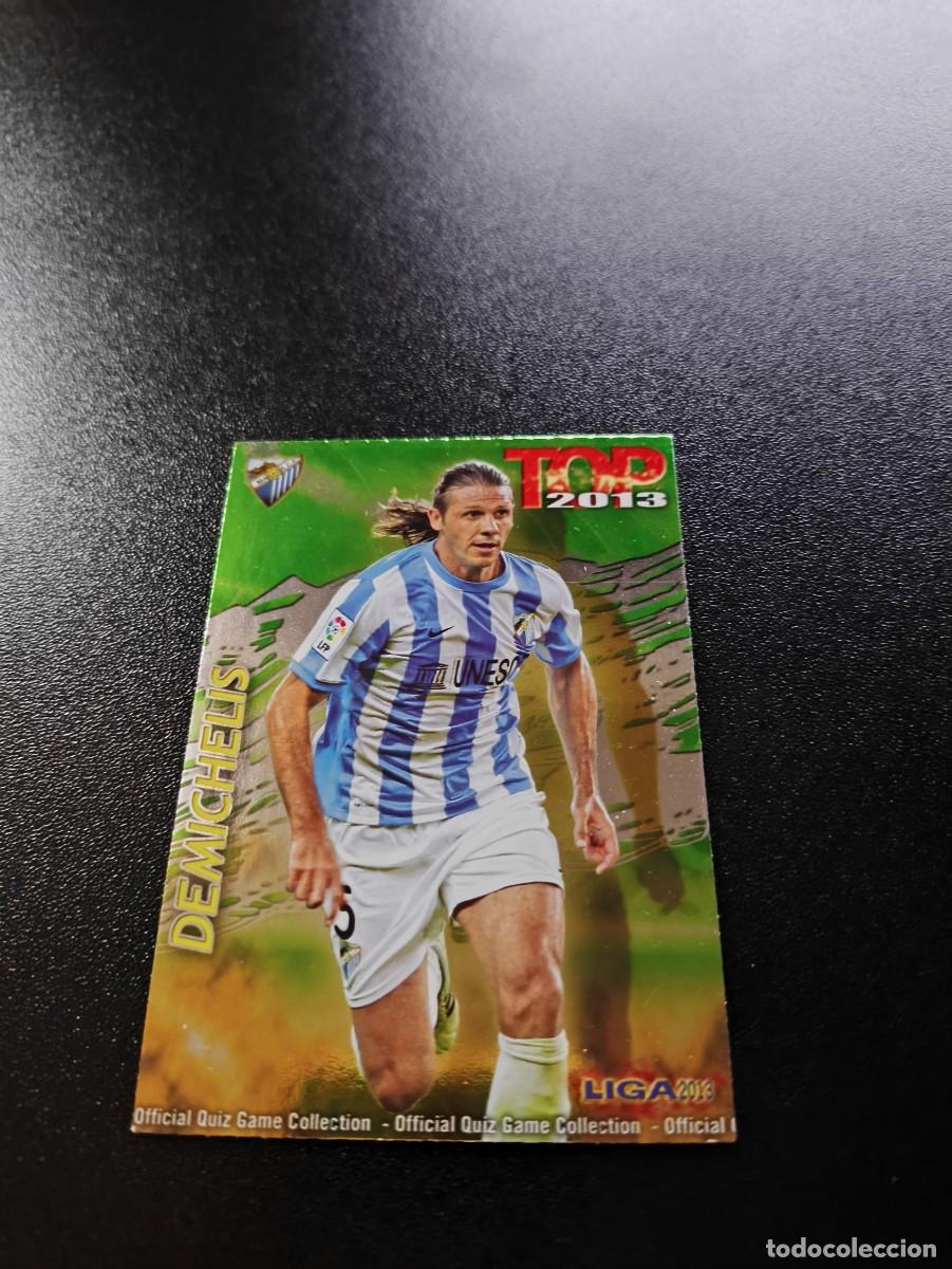 Cromos de F&uacute;tbol: 570 DEMICHELIS MALAGA FONDO VERDE TOP MUNDICROMO LIGA 2012 2013 12 13 NO PANINI ESTE