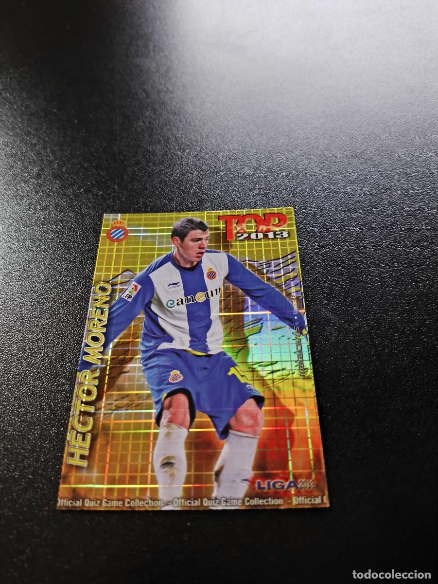 Cromos de F&uacute;tbol: 574 HECTOR MORENO ESPANYOL FONDO DORADO CUADROS TOP MUNDICROMO LIGA 2012 2013 12 13 NO PANINI ESTE