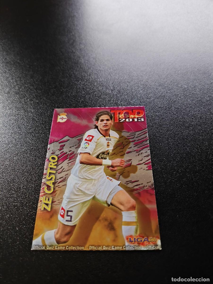 Cromos de F&uacute;tbol: 576 ZE CASTRO DEPORTIVO CORU&Ntilde;A FUCSIA ROSA FONDO TOP MUNDICROMO LIGA 2012 2013 12 13 NO PANINI ESTE