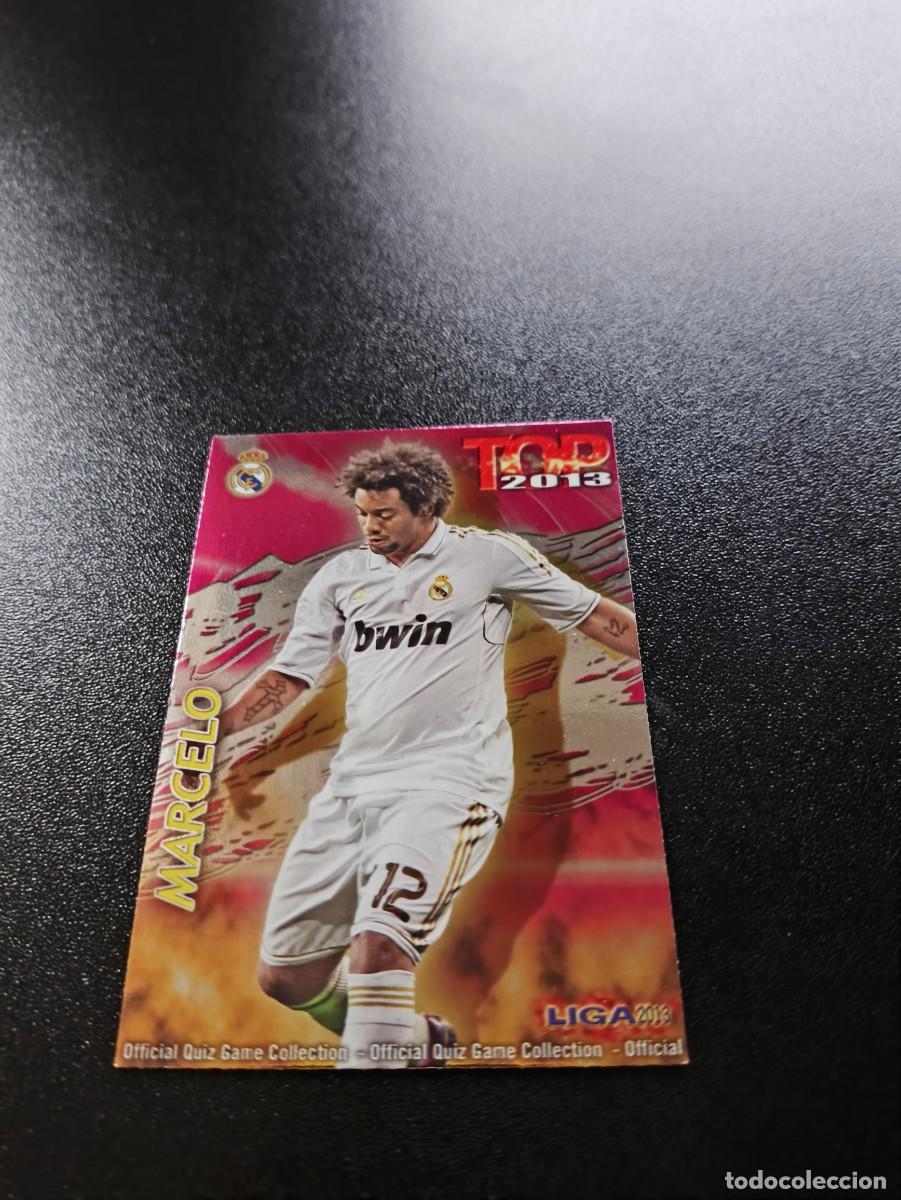 Cromos de F&uacute;tbol: 577 MARCELO REAL MADRID FONDO FUCSIA ROSA TOP MUNDICROMO LIGA 2012 2013 12 13 NO PANINI ESTE