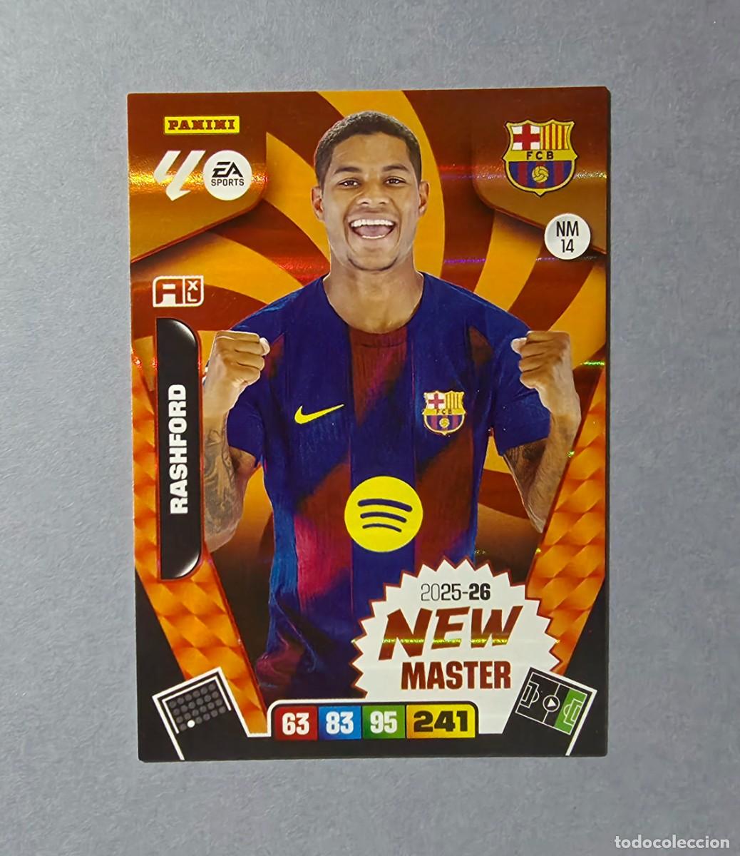 Cromos de F&uacute;tbol: NM 14 RASHFORD (NEW MASTER) - BARCELONA - ADRENALYN XL 2025-26 - 25/26 (NUEVO)