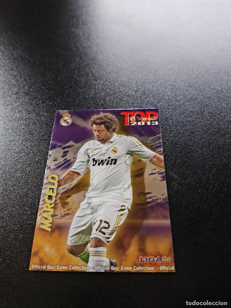 Cromos de F&uacute;tbol: 577 MARCELO REAL MADRID FONDO MORADO TOP MUNDICROMO LIGA 2012 2013 12 13 NO PANINI ESTE