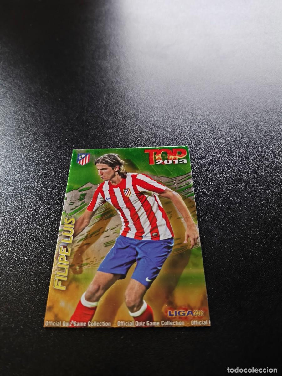 Cromos de F&uacute;tbol: 581 FILIPE LUIS ATLETICO DE MADRID FONDO VERDE TOP MUNDICROMO LIGA 2012 2013 12 13 NO PANINI ESTE