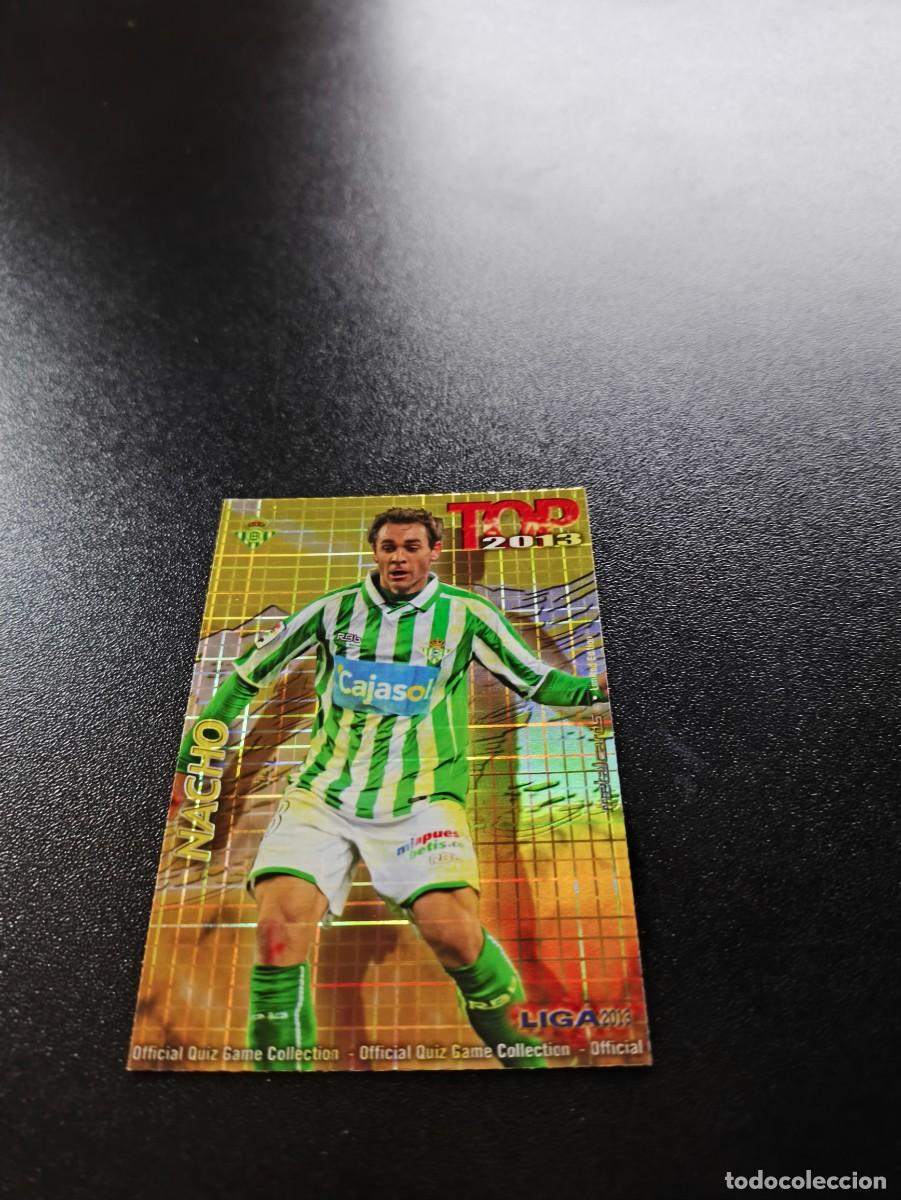 Cromos de F&uacute;tbol: 582 NACHO REAL BETIS FONDO DORADO CUADROS TOP MUNDICROMO LIGA 2012 2013 12 13 NO PANINI ESTE