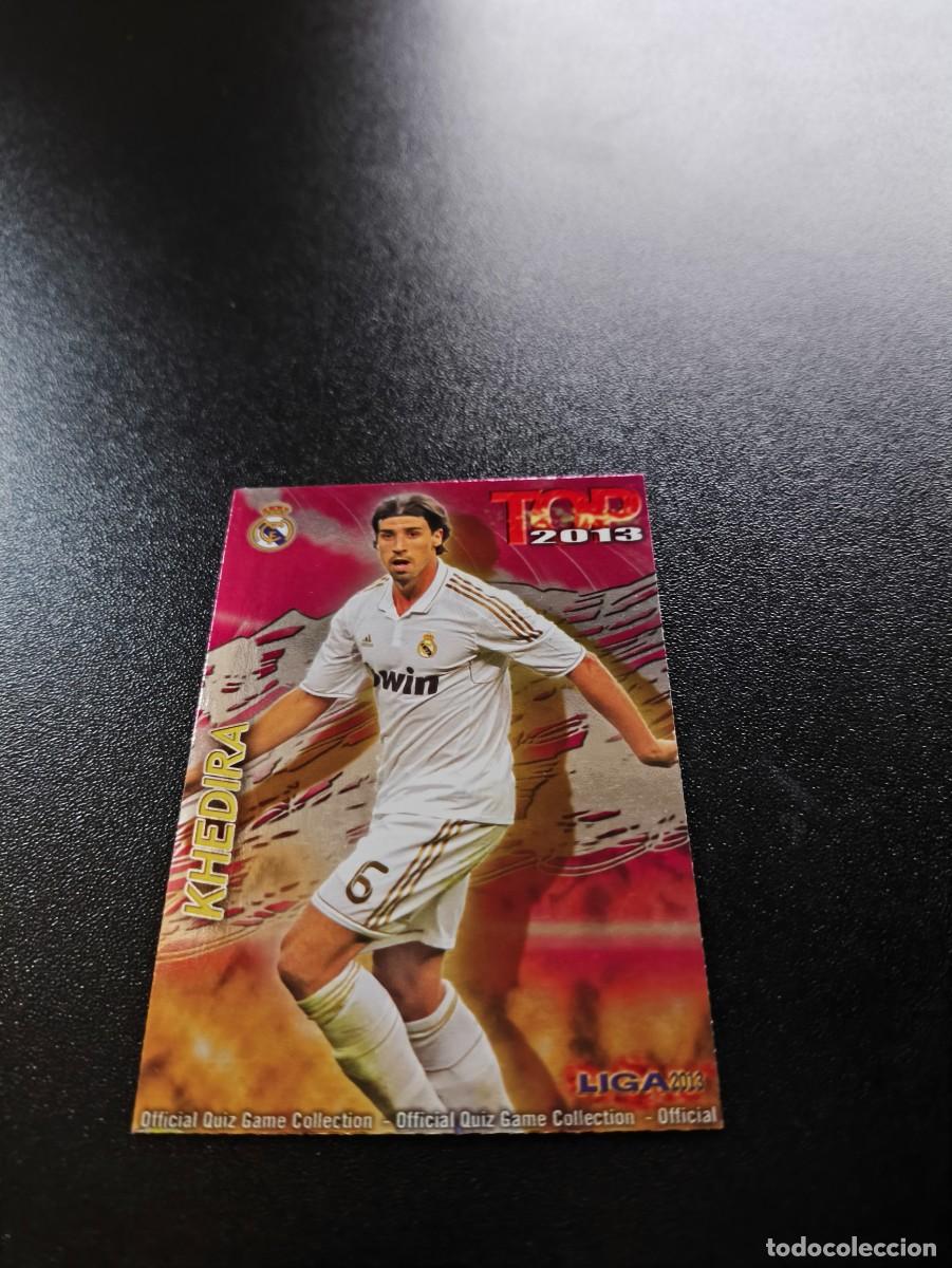 Cromos de F&uacute;tbol: 586 KHEDIRA REAL MADRID FONDO FUCSIA ROSA TOP MUNDICROMO LIGA 2012 2013 12 13 NO PANINI ESTE