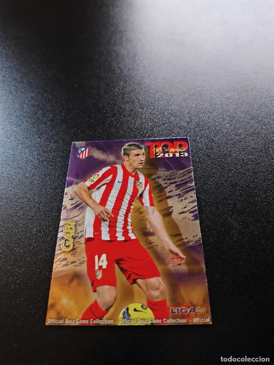 Cromos de F&uacute;tbol: 590 GABI ATLETICO DE MADRID FONDO MORADO TOP MUNDICROMO LIGA 2012 2013 12 13 NO PANINI ESTE