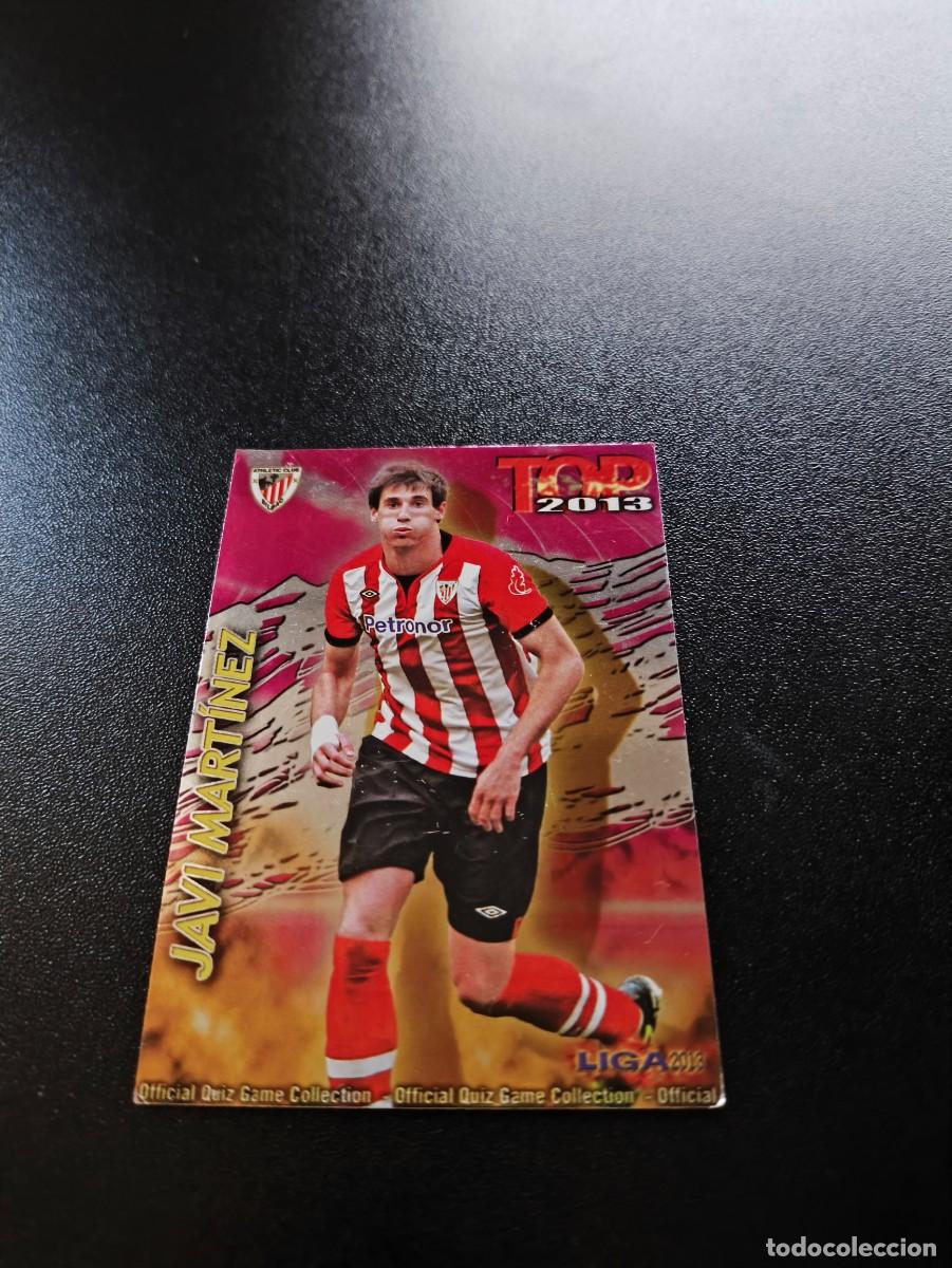 Cromos de F&uacute;tbol: 592 JAVI MARTINEZ ATHLETIC DE BILBAO FONDO FUCSIA TOP MUNDICROMO LIGA 2012 2013 12 13 NO PANINI ESTE