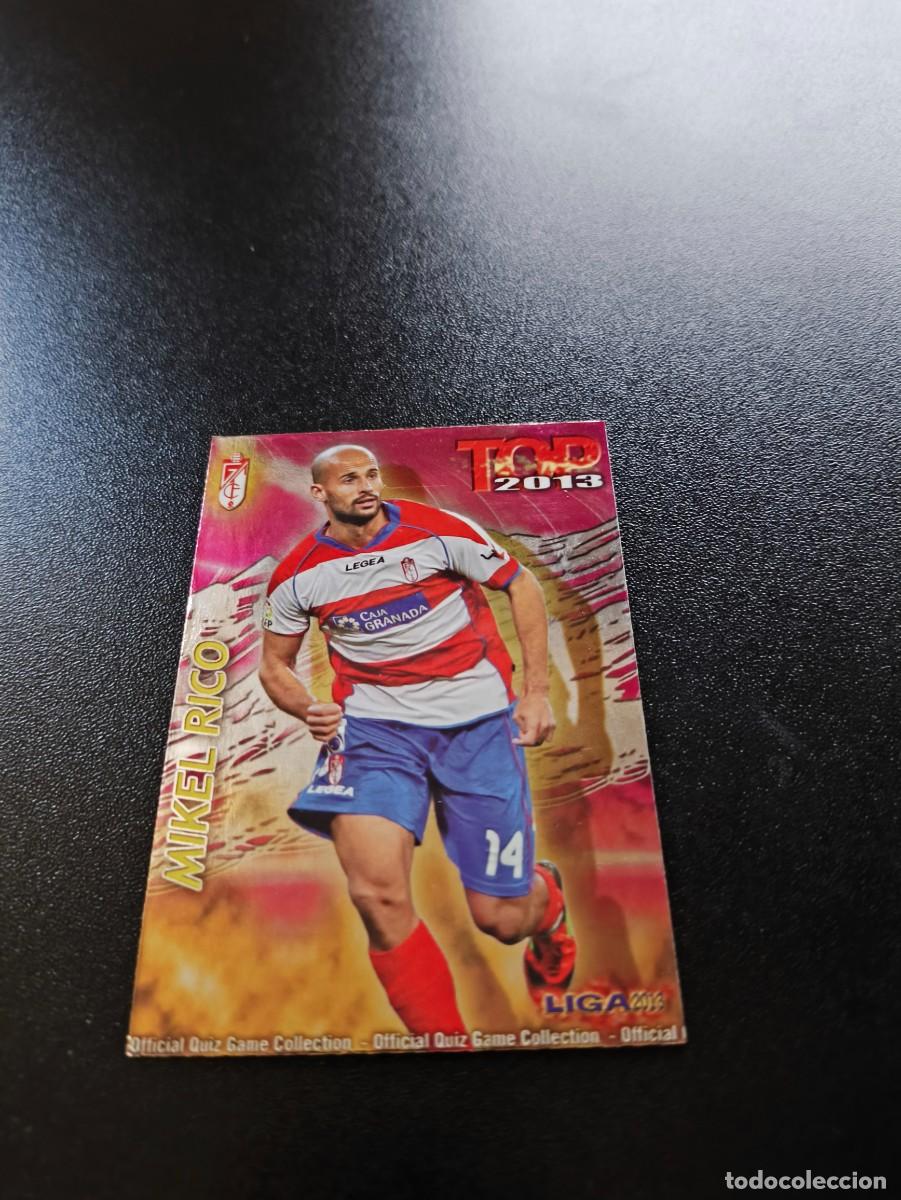 Cromos de F&uacute;tbol: 593 MIKEL RICO GRANADA FONDO FUCSIA ROSA TOP MUNDICROMO LIGA 2012 2013 12 13 NO PANINI ESTE
