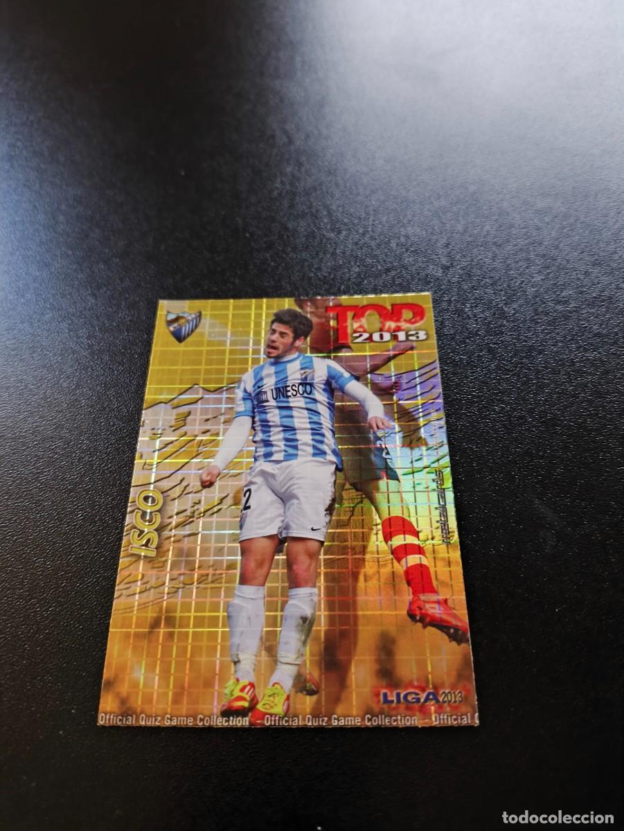Cromos de F&uacute;tbol: 596 ISCO MALAGA FONDO DORADO CUADROS TOP MUNDICROMO LIGA 2012 2013 12 13 NO PANINI ESTE
