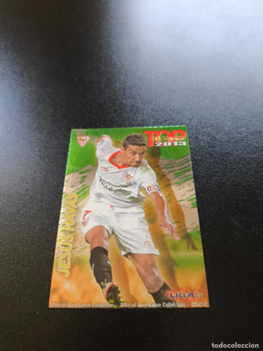 Cromos de F&uacute;tbol: 599 JESUS NAVAS SEVILLA FONDO VERDE TOP MUNDICROMO LIGA 2012 2013 12 13 NO PANINI ESTE