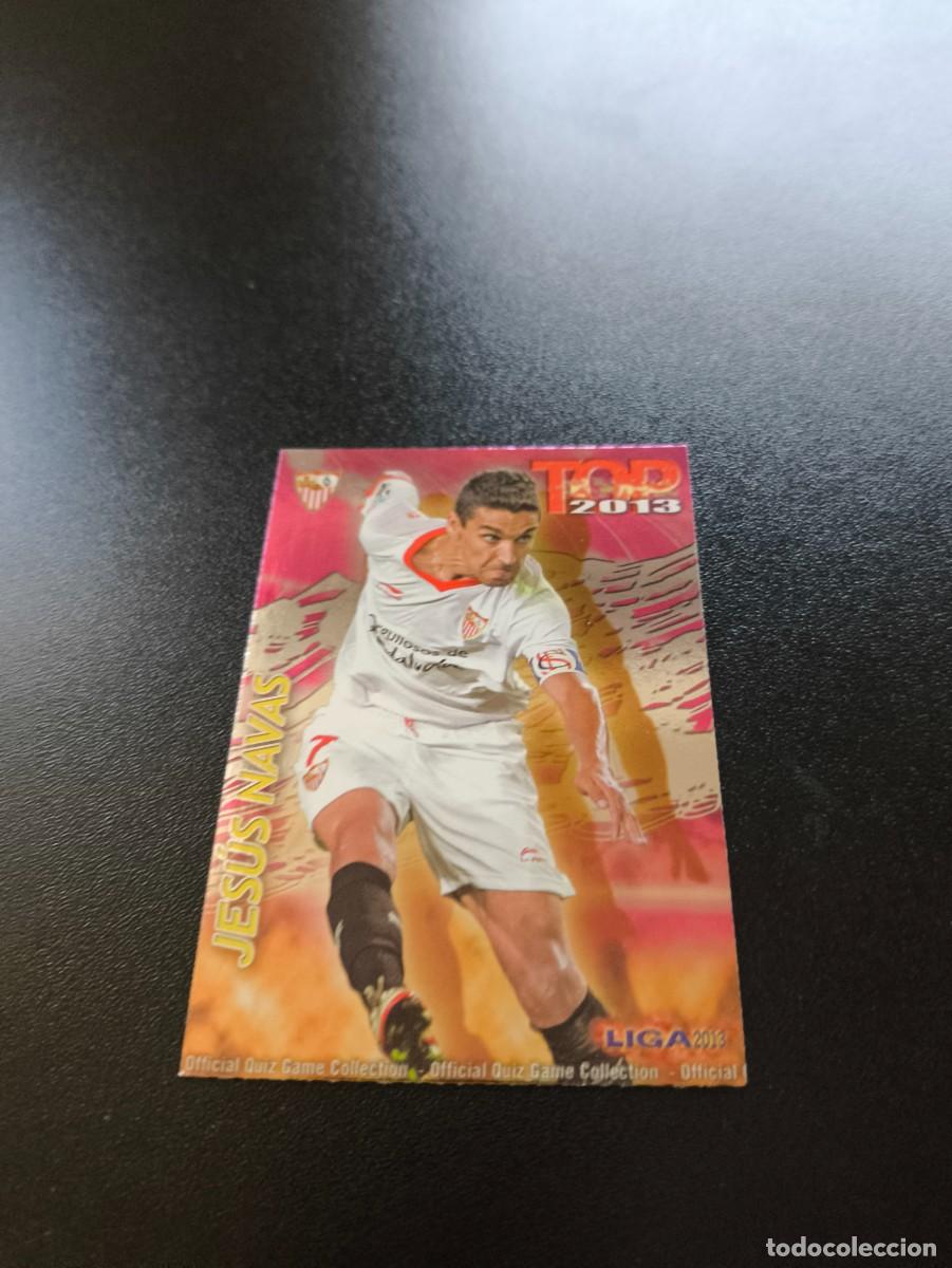 Cromos de F&uacute;tbol: 599 JESUS NAVAS SEVILLA FONDO FUCSIA ROSA TOP MUNDICROMO LIGA 2012 2013 12 13 NO PANINI ESTE